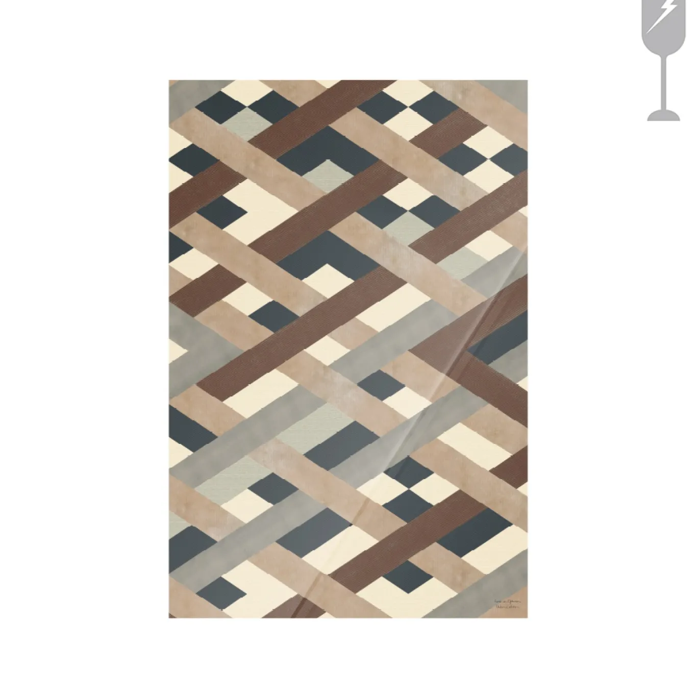 Urban Cotton Glasschilderij Timber 40x60cm