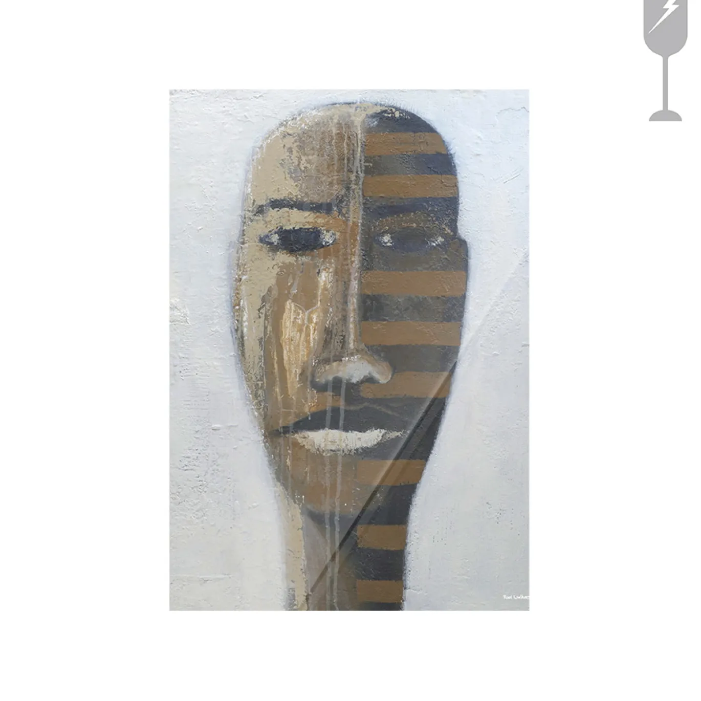 Urban Cotton Glasschilderij Head 1 40x60cm