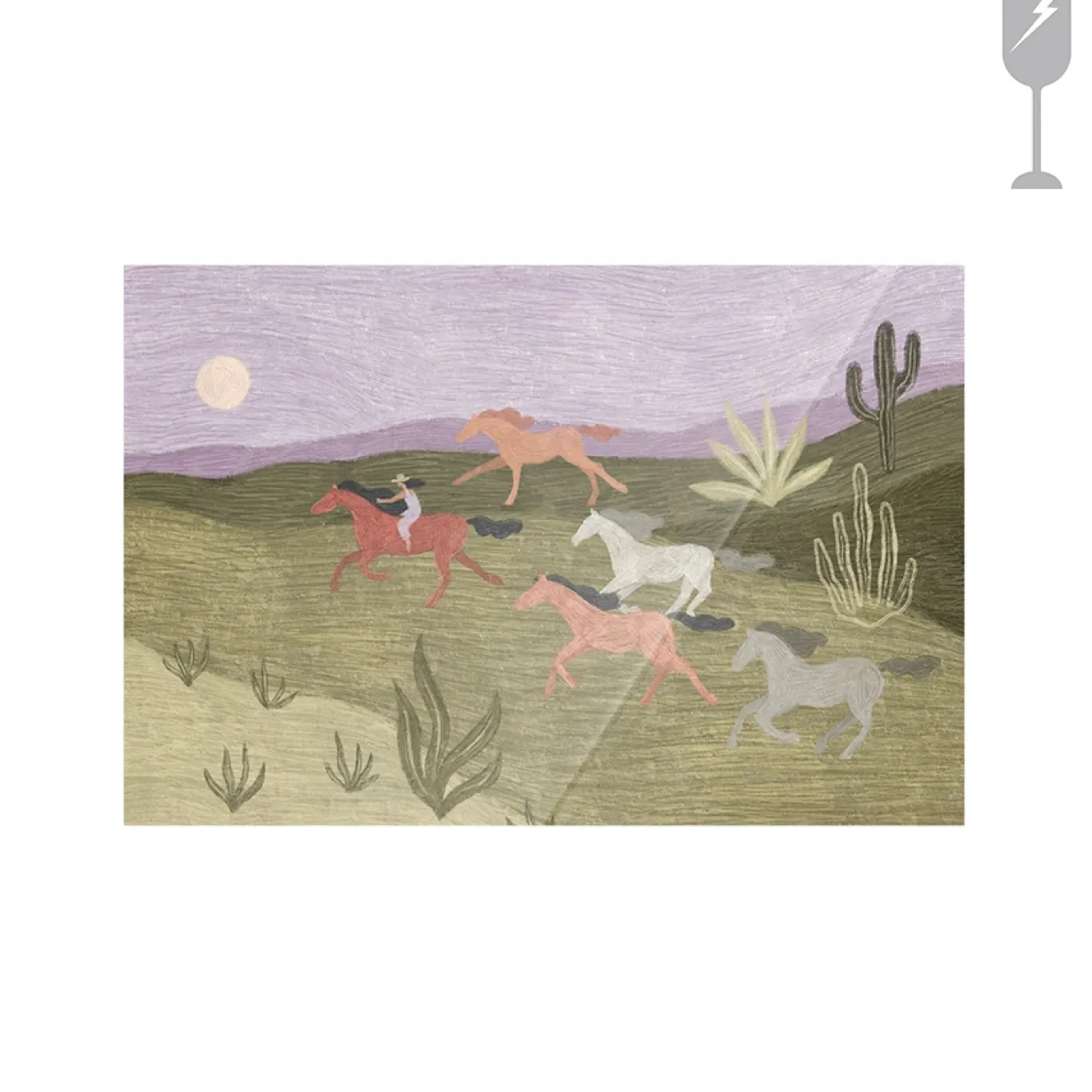 Urban Cotton Glasschilderij Spring Flowers 40x60cm