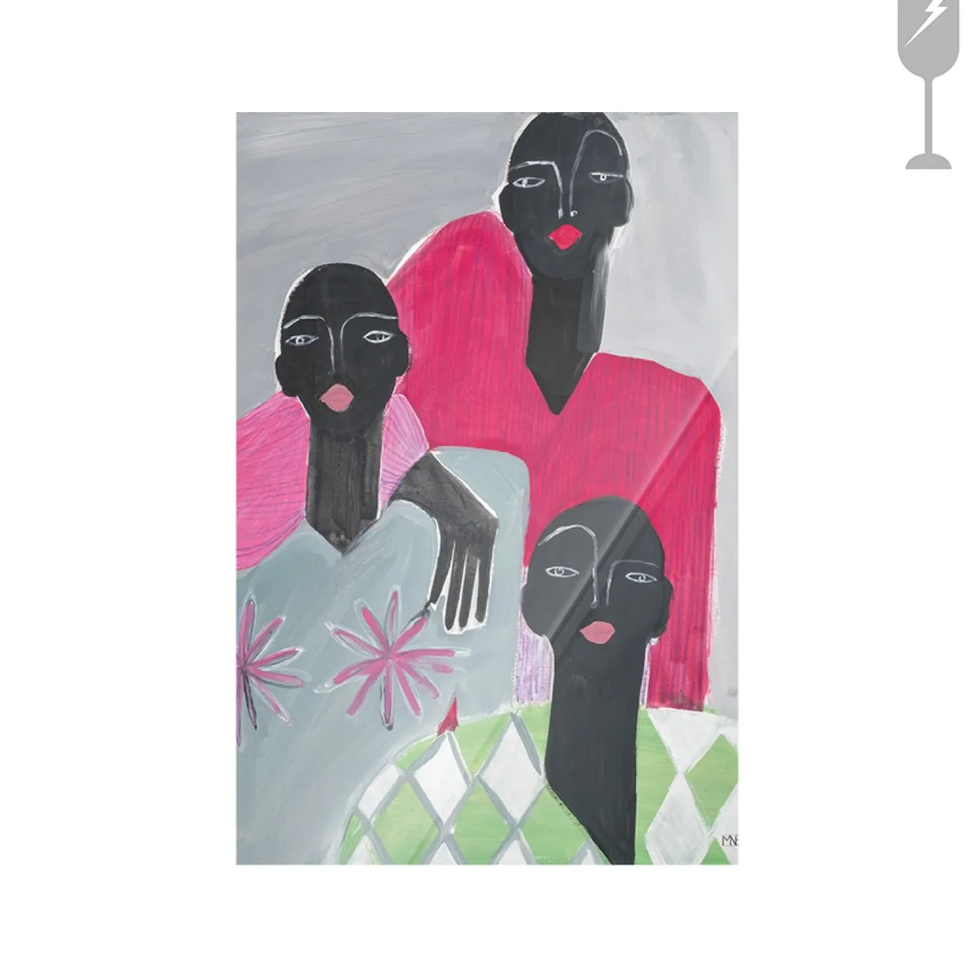 Urban Cotton Glasschilderij Repel 40x60cm