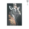 Urban Cotton Glasschilderij Giraffe 40x60cm