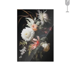 Urban Cotton Glasschilderij Flower Selection 40x60cm