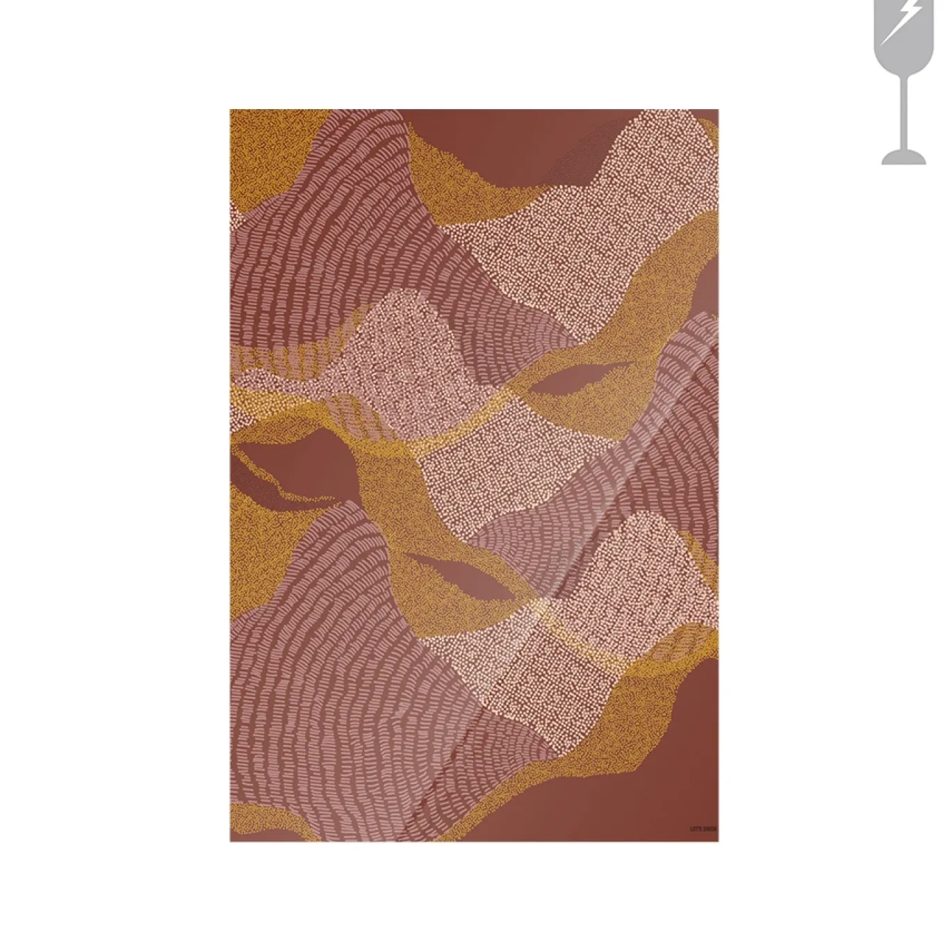 Urban Cotton Glasschilderij La Ondas 40x60cm