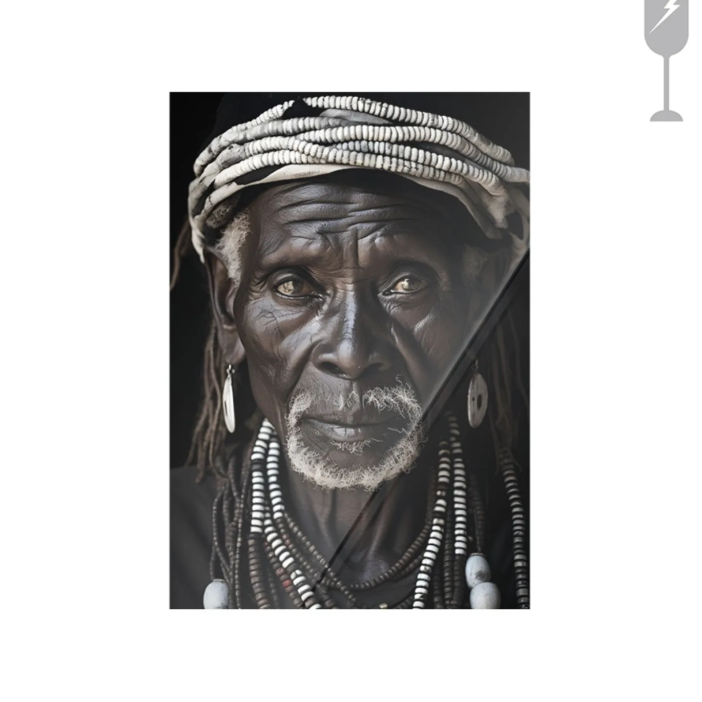Urban Cotton Glasschilderij Kabila 40x60cm