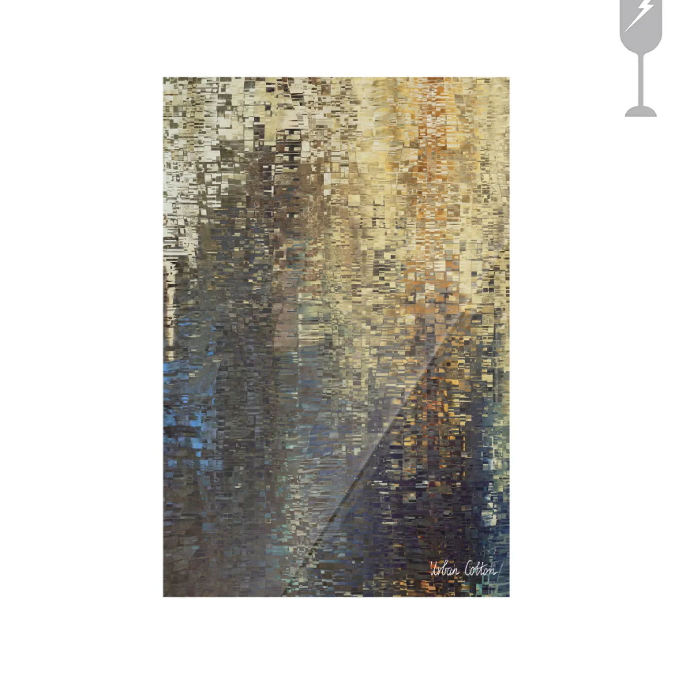 Urban Cotton Glasschilderij Drops 40x60cm