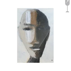 Urban Cotton Glasschilderij Head 2 40x60cm