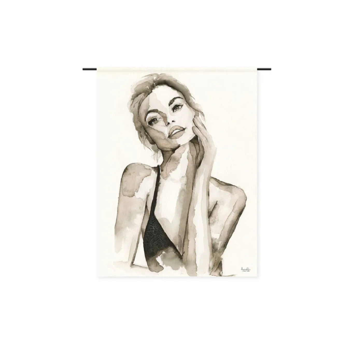 Urban Cotton Wandkleed A woman's Face Small 80x110cm