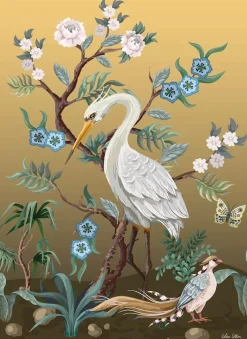 Urban Cotton Wandkleed Birds Medium 110x145cm