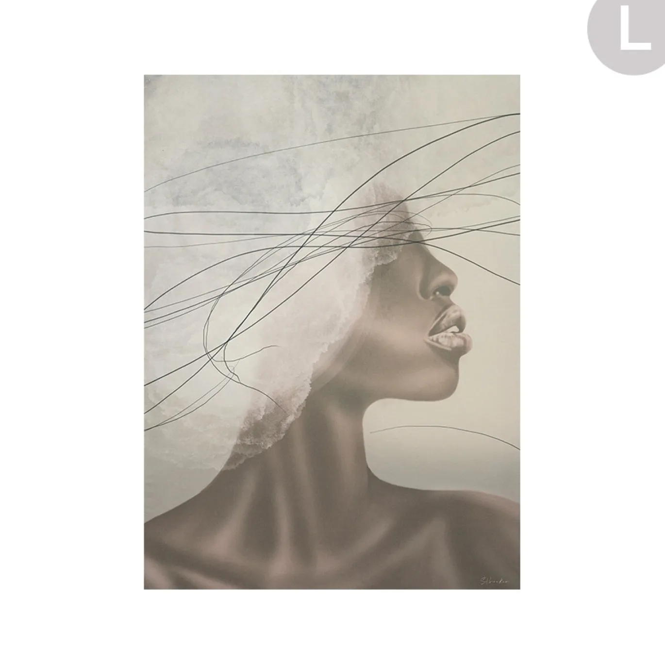 Urban Cotton Wandkleed Cloudy Thoughts Large 145x190cm