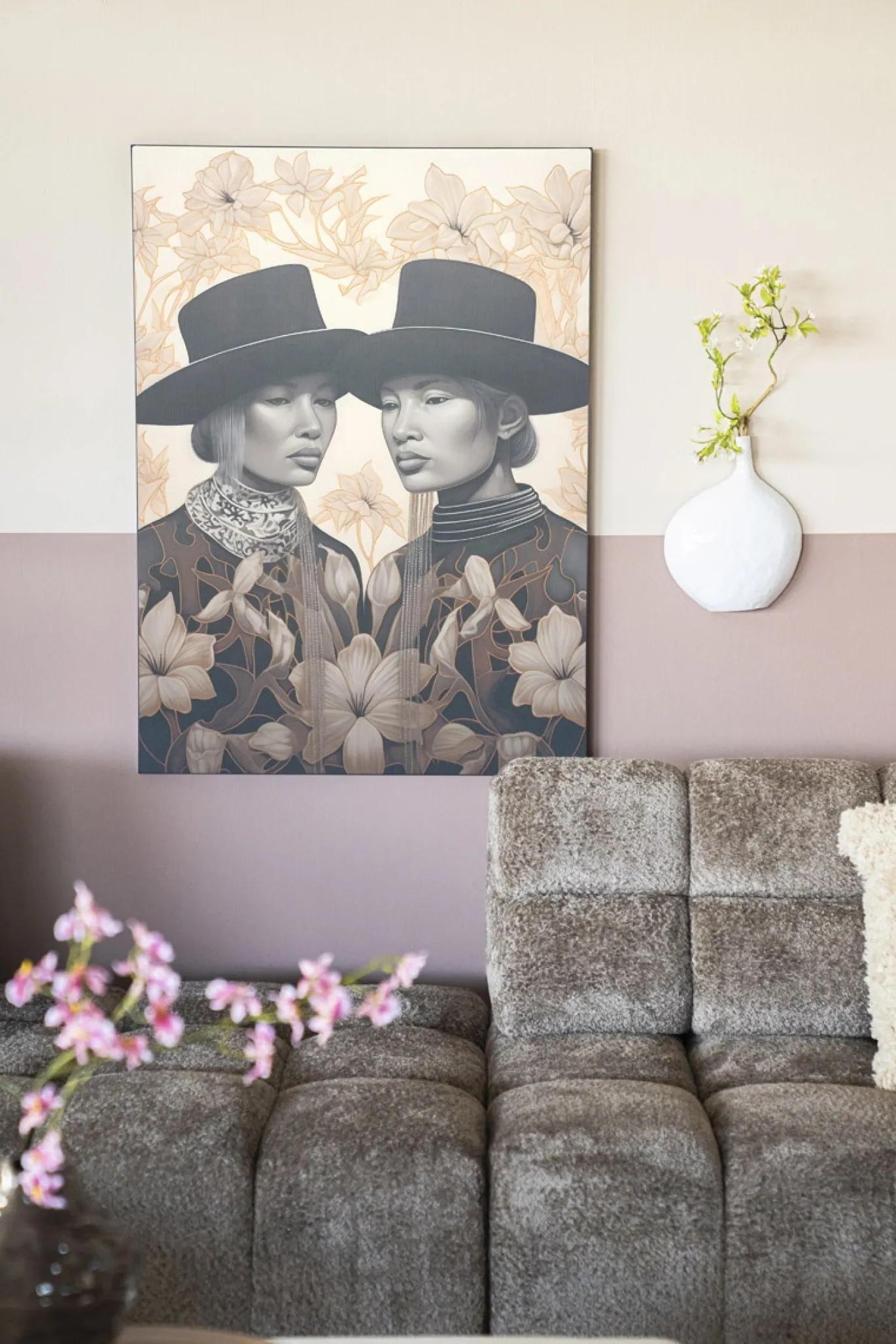 Urban Cotton Wandkleed Lady Garden Medium 110x145cm