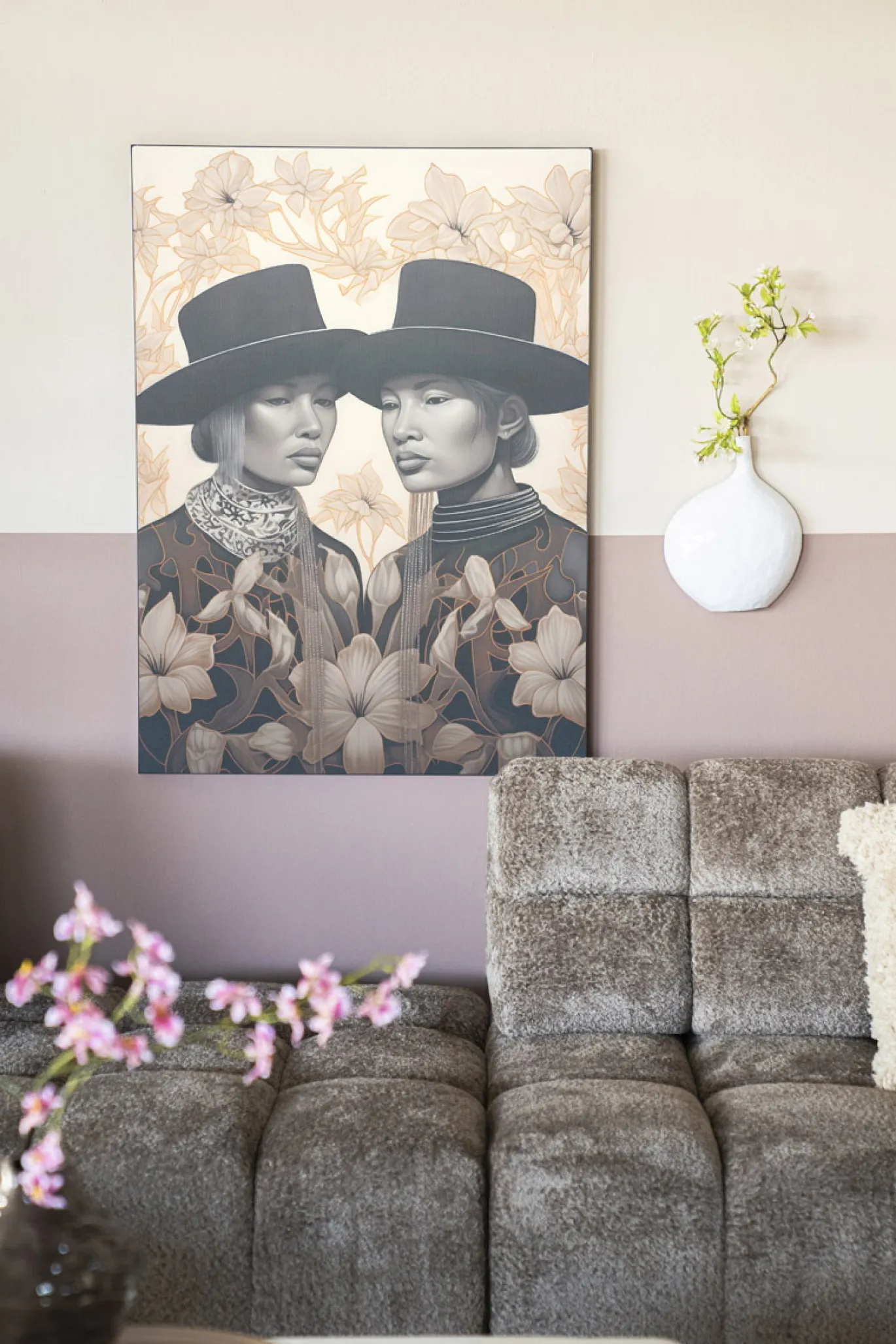 Urban Cotton Wandkleed Lady Garden Medium 110x145cm