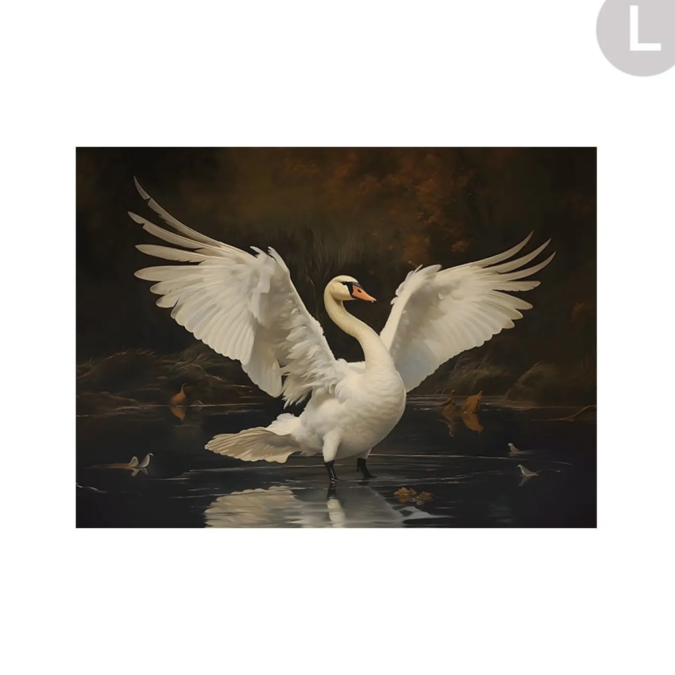 Urban Cotton Wandkleed Swan Lake Large 145x190cm