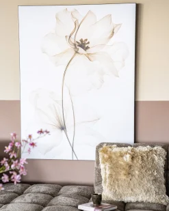 Urban Cotton Wandkleed White Flowers Large 145x190cm