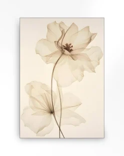 Urban Cotton Wandkleed White Flowers Large 145x190cm