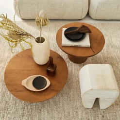 Urban Nature Culture Salontafel Rotondo M Bruin Eiken