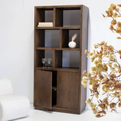 Vakkenkast Luxurious Walnoot 100cm - Giga Meubel
