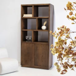 Vakkenkast Luxurious Walnoot 100cm - Giga Meubel