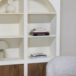 Vakkenkast Miné Beige 150cm - Giga Meubel