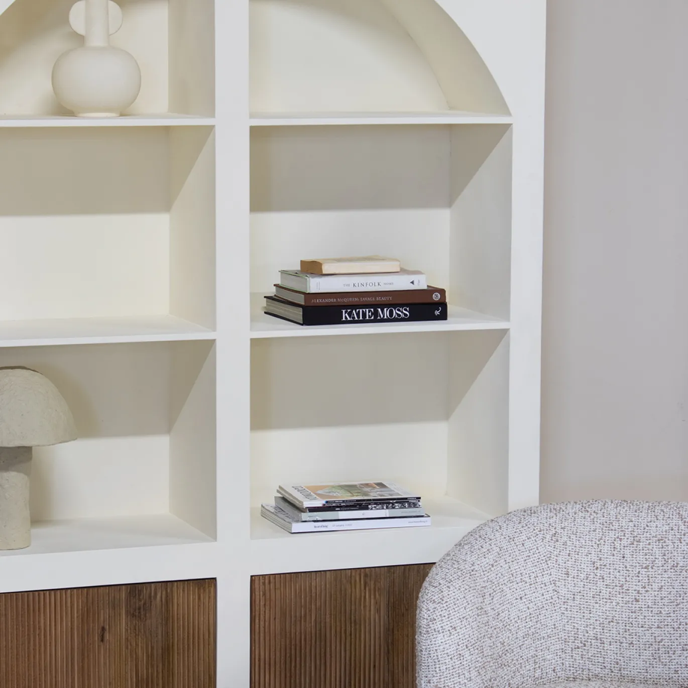 Vakkenkast Miné Beige 150cm - Giga Meubel
