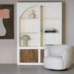 Vakkenkast Miné Beige 150cm - Giga Meubel