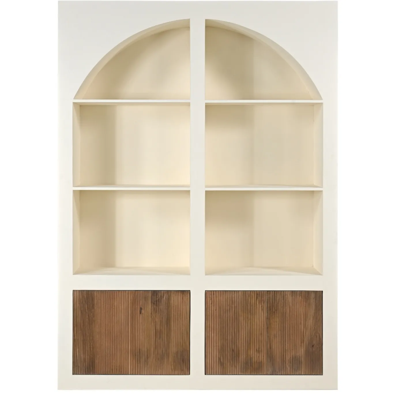 Vakkenkast Miné Beige 150cm - Giga Meubel
