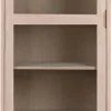 Vitrinekast Annie Eikenfineer Wit 190cm - Giga Living