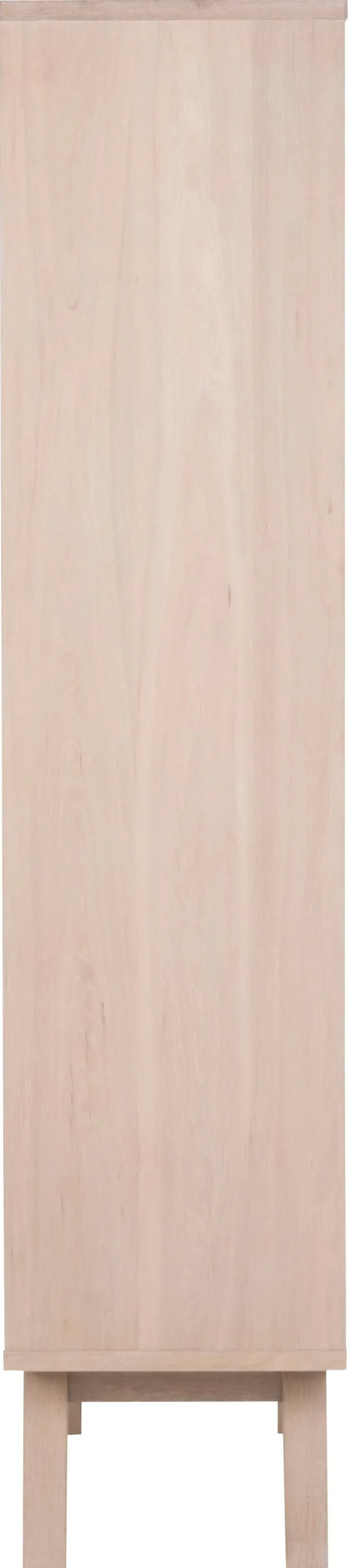 Vitrinekast Annie Eikenfineer Wit 190cm - Giga Living