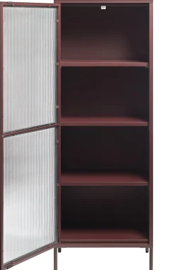 Vitrinekast Bronco Burgundy H160 cm - Giga Living
