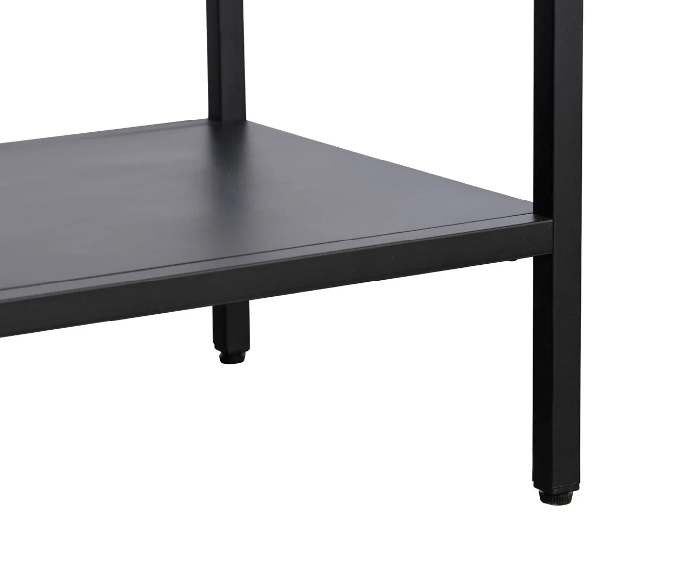 Vitrinekast Carmel Hoog Zwart Metaal 160cm - Giga Living