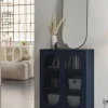 Vitrinekast Diora 2d Blauw - Giga Meubel