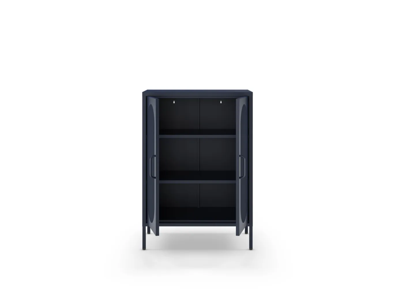 Vitrinekast Diora 2d Blauw - Giga Meubel