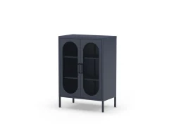 Vitrinekast Diora 2d Blauw - Giga Meubel