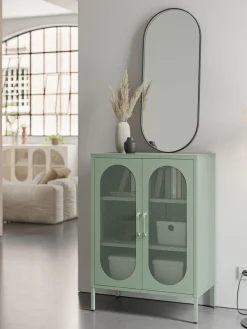 Vitrinekast Diora 2d Mintgroen - Giga Meubel