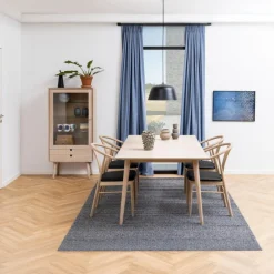 Vitrinekast Dysta Eikenfineer Wit 143cm - Giga Living