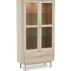 Vitrinekast Nyborg Eiken 190cm - Giga Meubel
