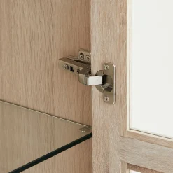 Vitrinekast Nyborg Eiken 190cm - Giga Meubel