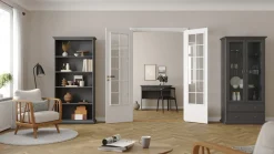 Vitrinekast Paris Matgrijs - Giga Living