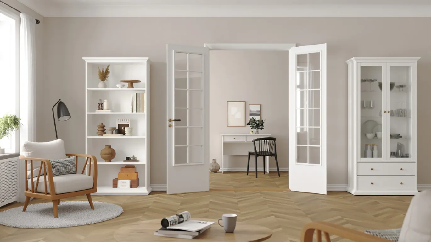Vitrinekast Paris Wit - Giga Living