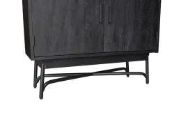 Vitrinekast Romee Zwart 100cm - Giga Meubel