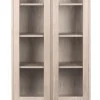 Vitrinekast Rosta Eikenfineer Wit 178cm - Giga Living