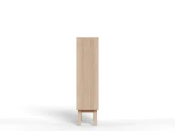 Vitrinekast Stanford Eiken Wit 145cm - Giga Living