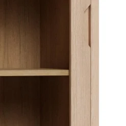 Vitrinekast Stanford Eiken Wit 145cm - Giga Living