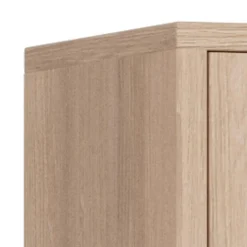 Vitrinekast Stanford Eiken Wit 145cm - Giga Living