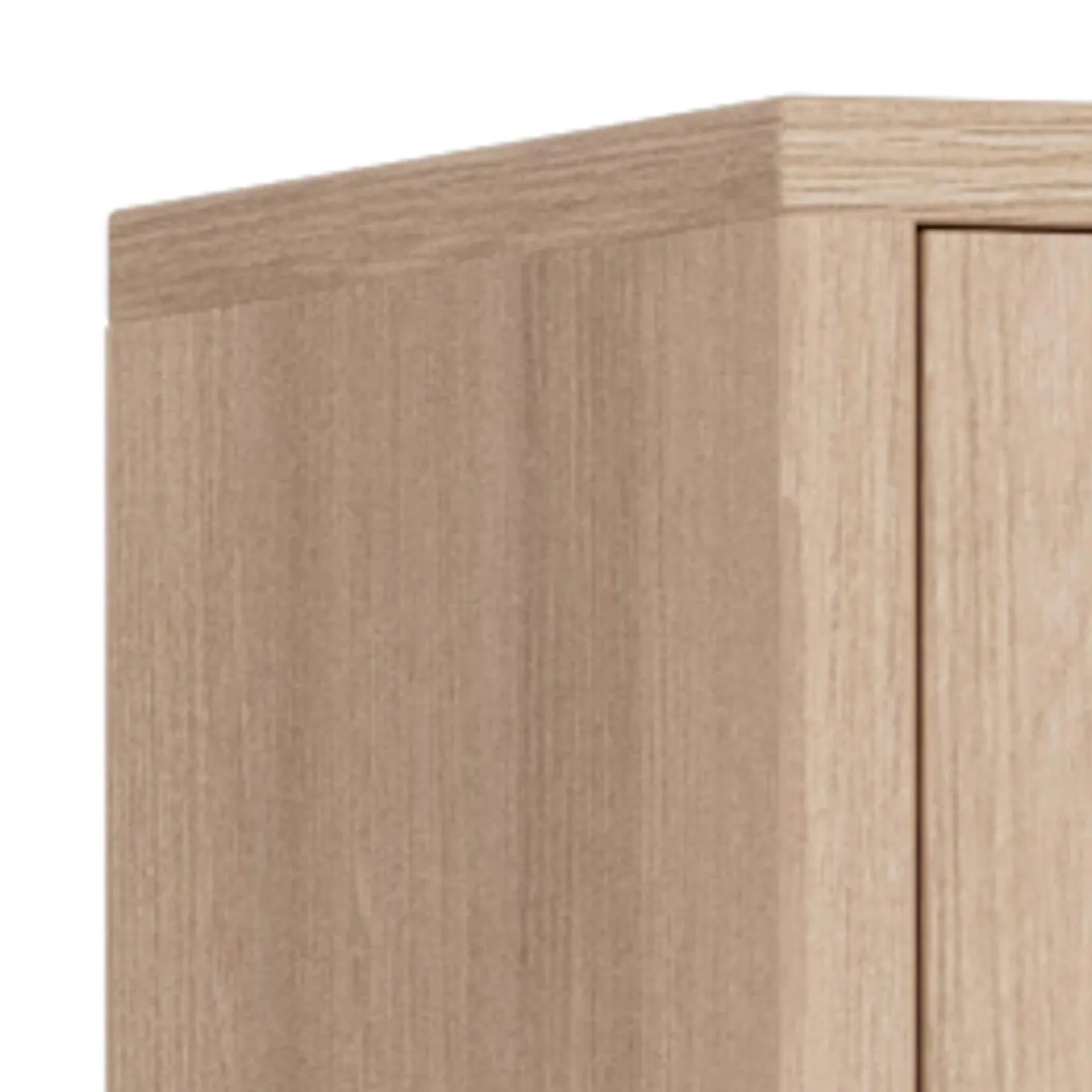 Vitrinekast Stanford Eiken Wit 145cm - Giga Living