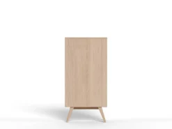 Vitrinekast Stanford Eiken Wit 145cm - Giga Living