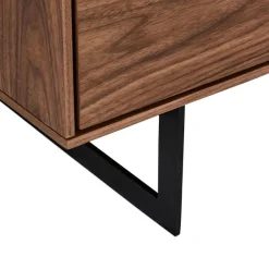 Vitrinekast Tokyo Walnoot 190cm - Giga Meubel