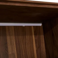Vitrinekast Tokyo Walnoot 190cm - Giga Meubel