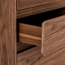 Vitrinekast Tokyo Walnoot 190cm - Giga Meubel