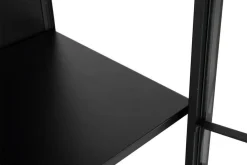 Vitrinekast Valencia Metal Zwart Groot - Giga Living