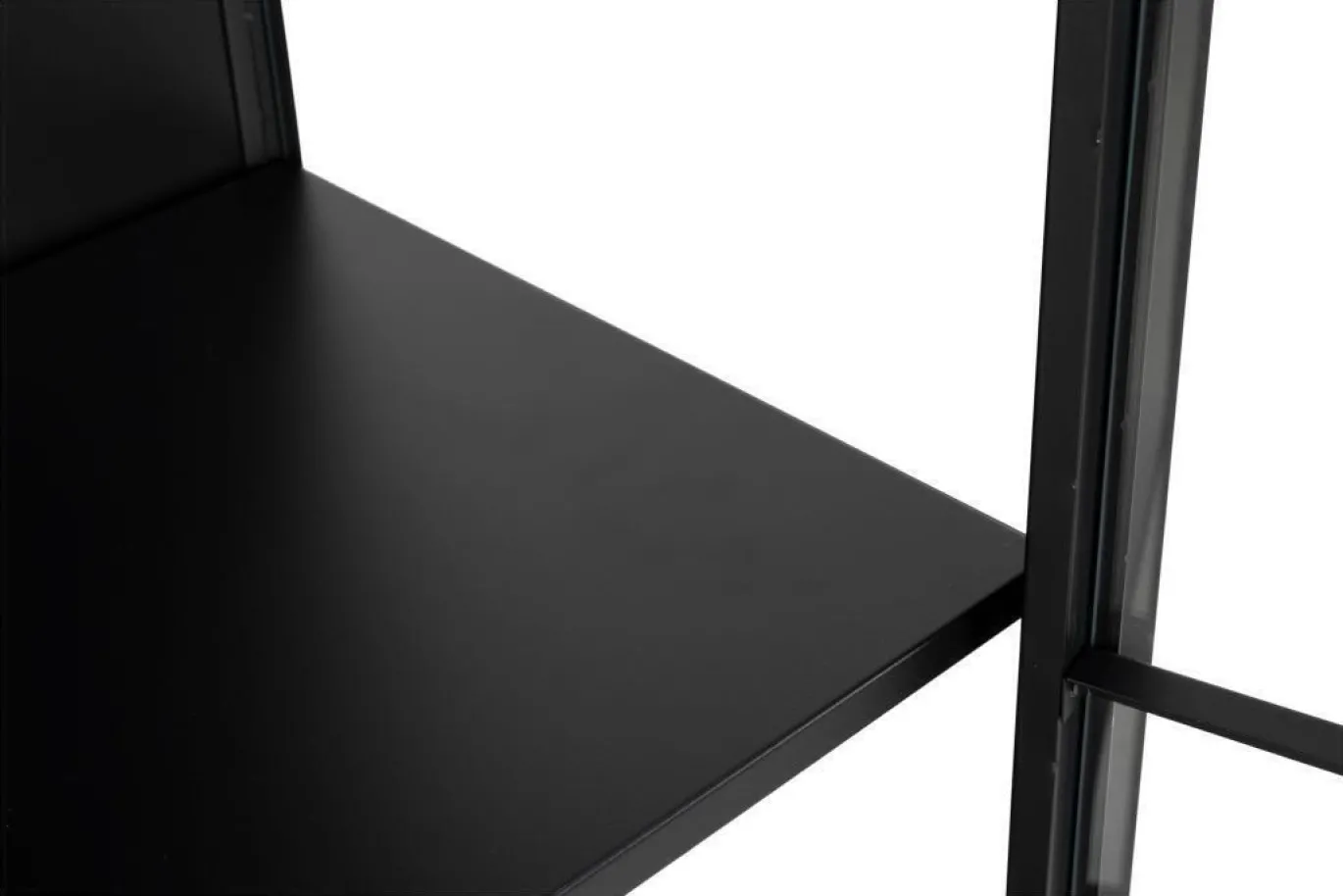 Vitrinekast Valencia Metal Zwart Groot - Giga Living